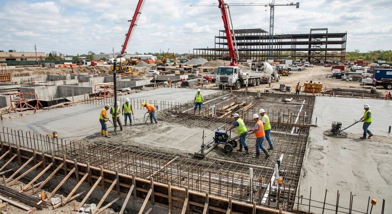 Commercial Slab Construction in Greenville, SC